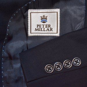 46L Tall Peter Millar Dark Navy Sport Coat Blazer